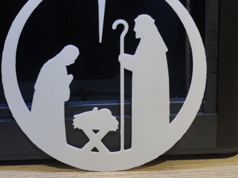 Nativity Scene in Circle – 3D Decoratio Christmasn