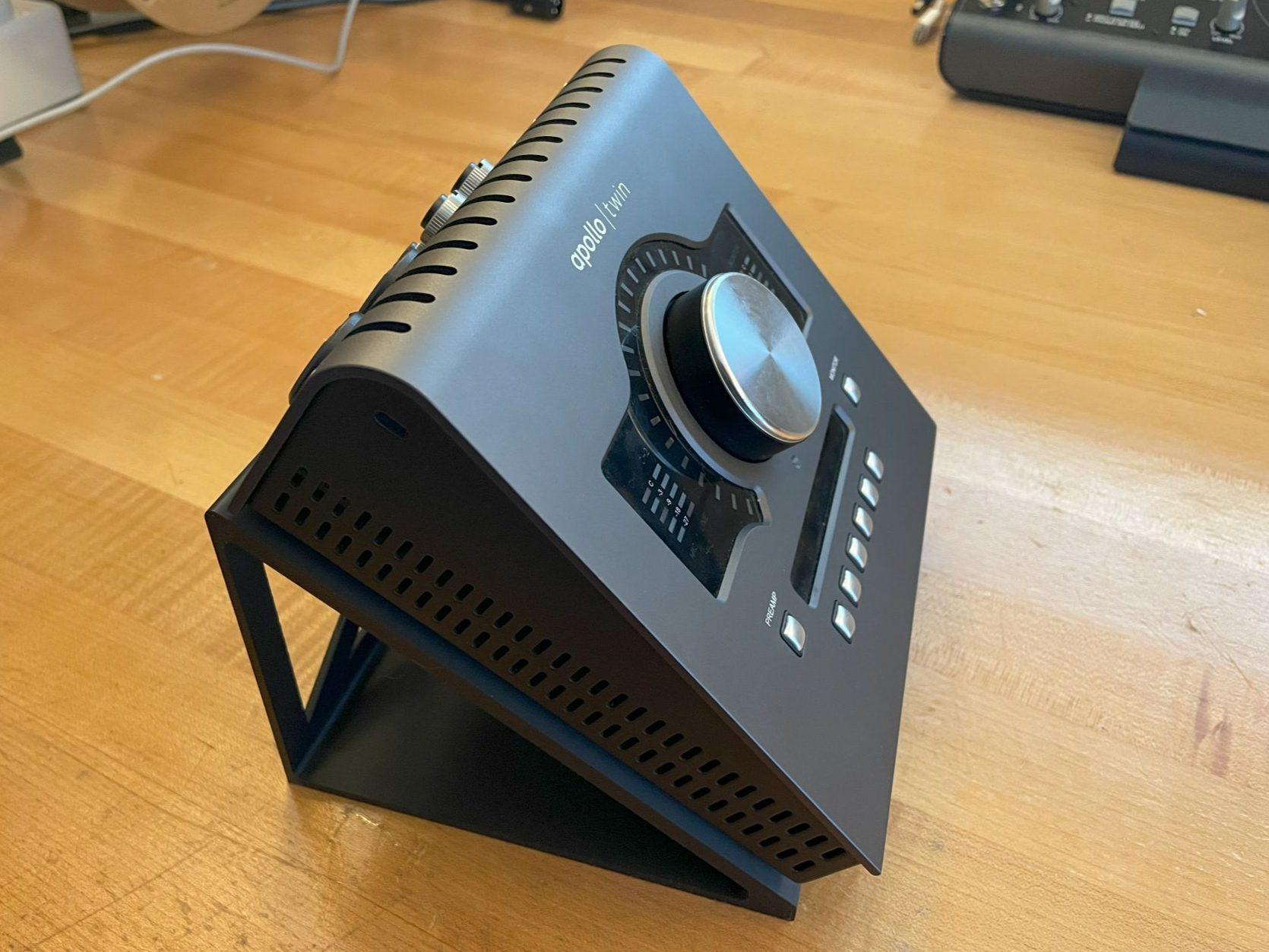 Angled Universal Audio Apollo Twin Stand