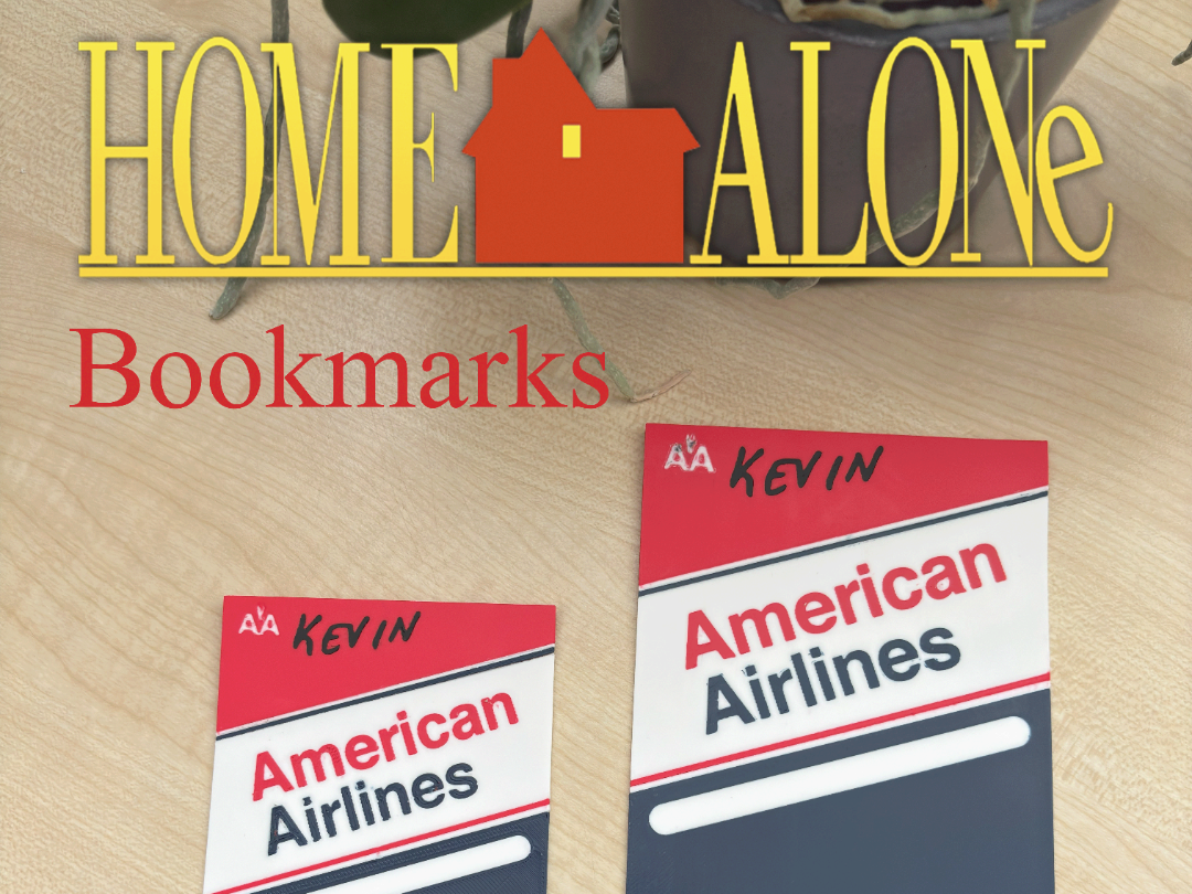Home Alone Ticket Bookmark - American Airlines