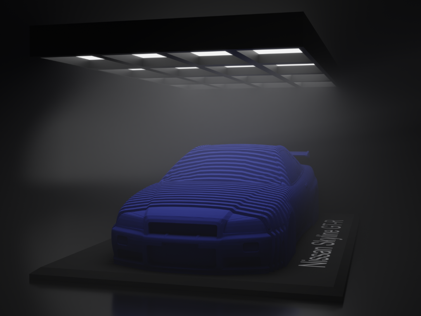 Nissan Skyline R34 Layered Sculpture