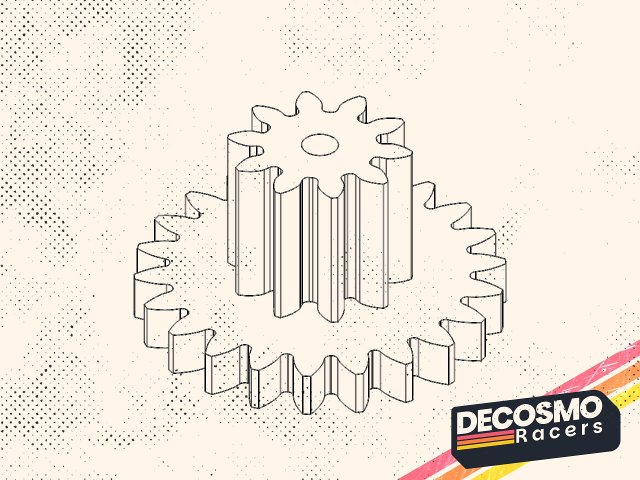 Compound gear 10T 22T (MB-NB-CG10T22T-V1)
