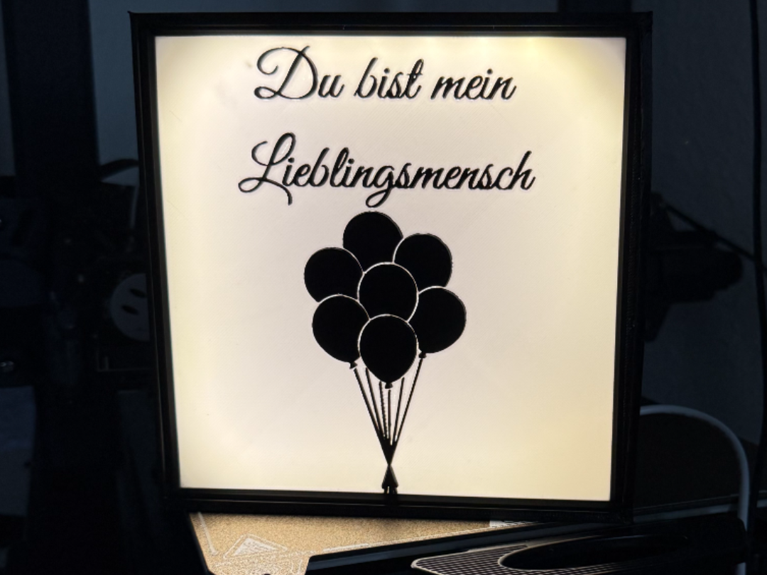 Valentinestag Lieblingsmensch Leuchtkasten LEDLamp