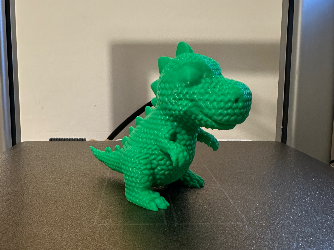 Cute T-rex knitted