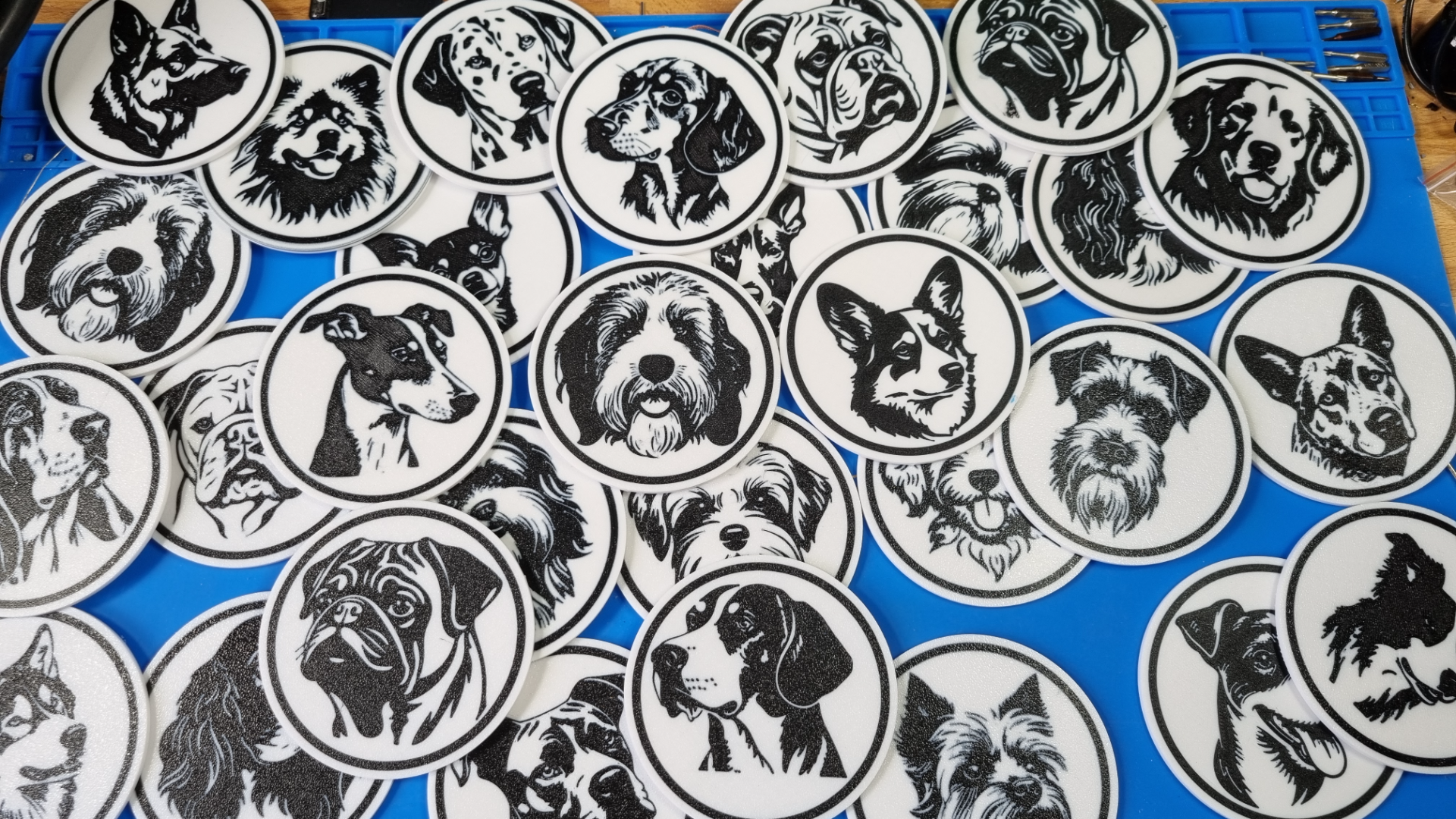 45 Different Dog Breed Coasters