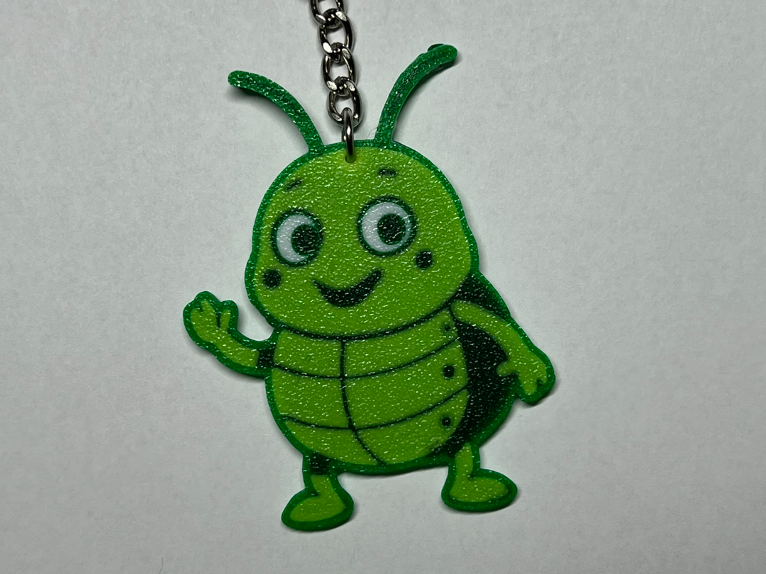 Green Bug - Buzzy KEYCHAIN (EASY PRINT)