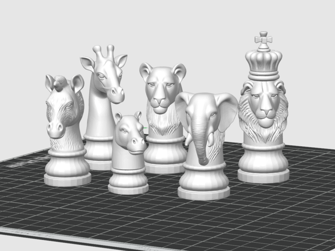 Animals of Africa style CHESS