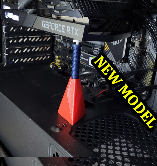 Adjustable graphic card holder support bracket