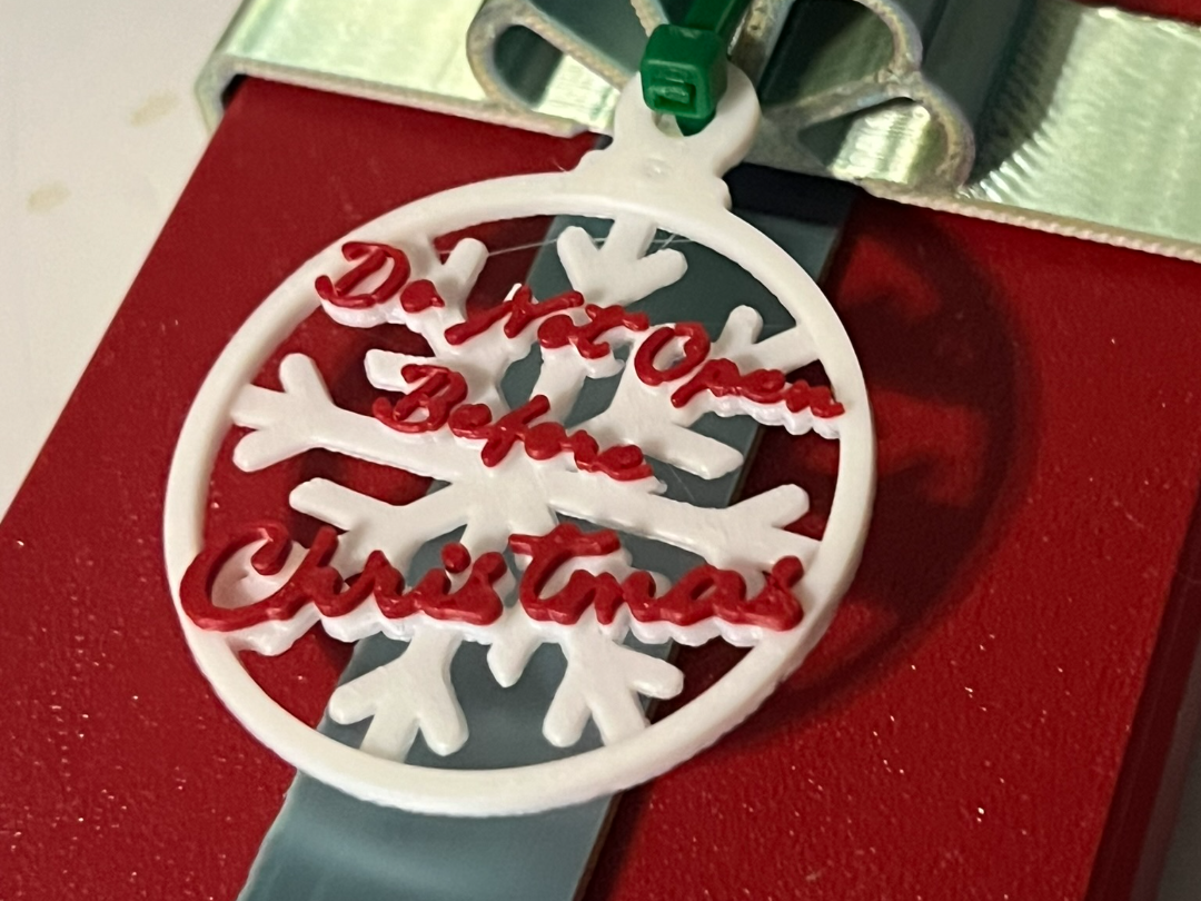 Gift Tag - Do Not Open Before Christmas