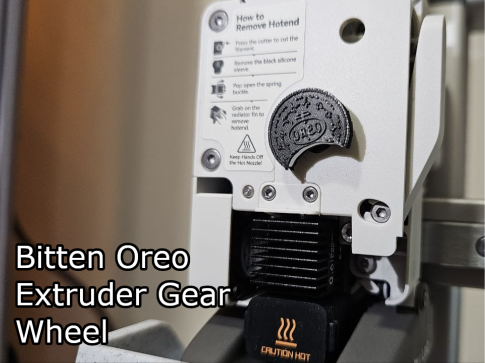 Bitten Oreo Extruder Gear Wheel for A1 and A1 Mini