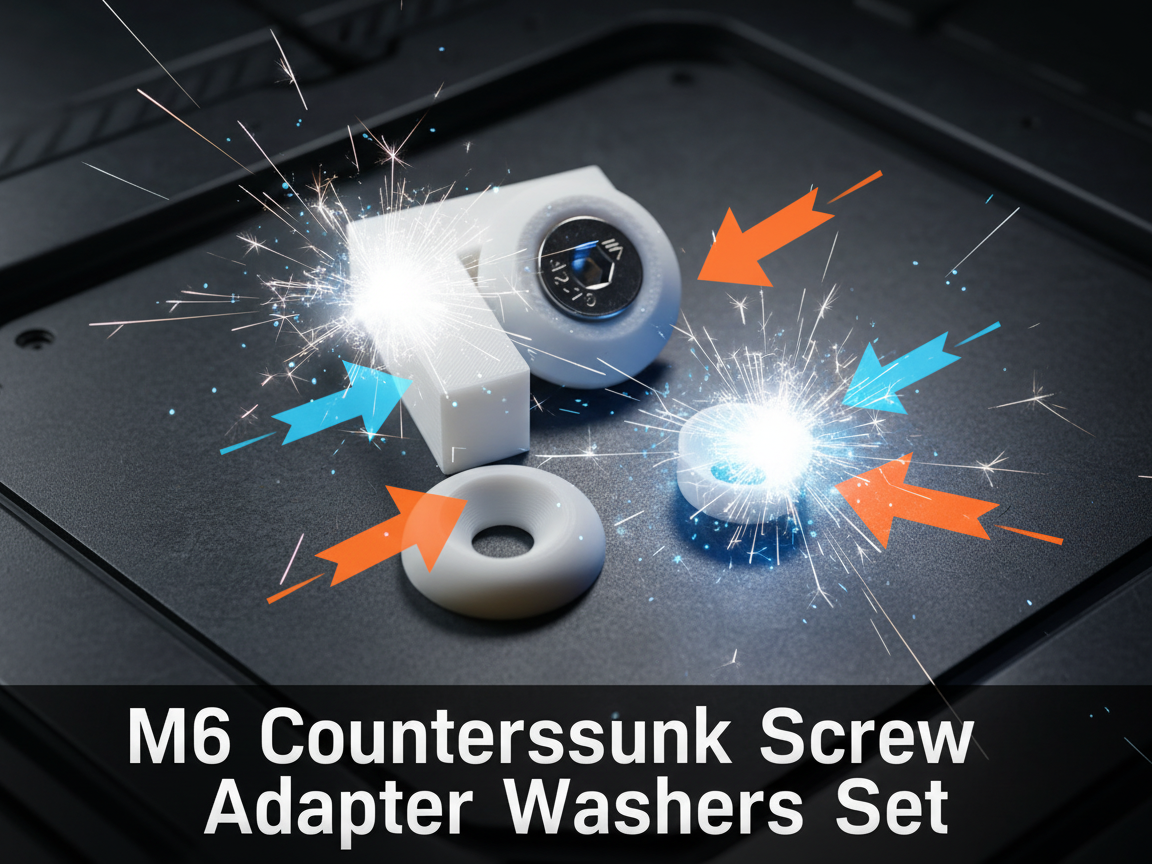 M6 countersunk screw adapter washers set