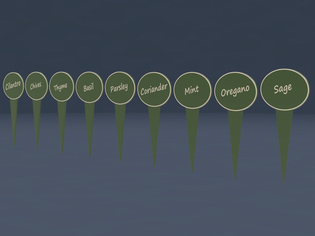 Set of Herb Plant Tags
