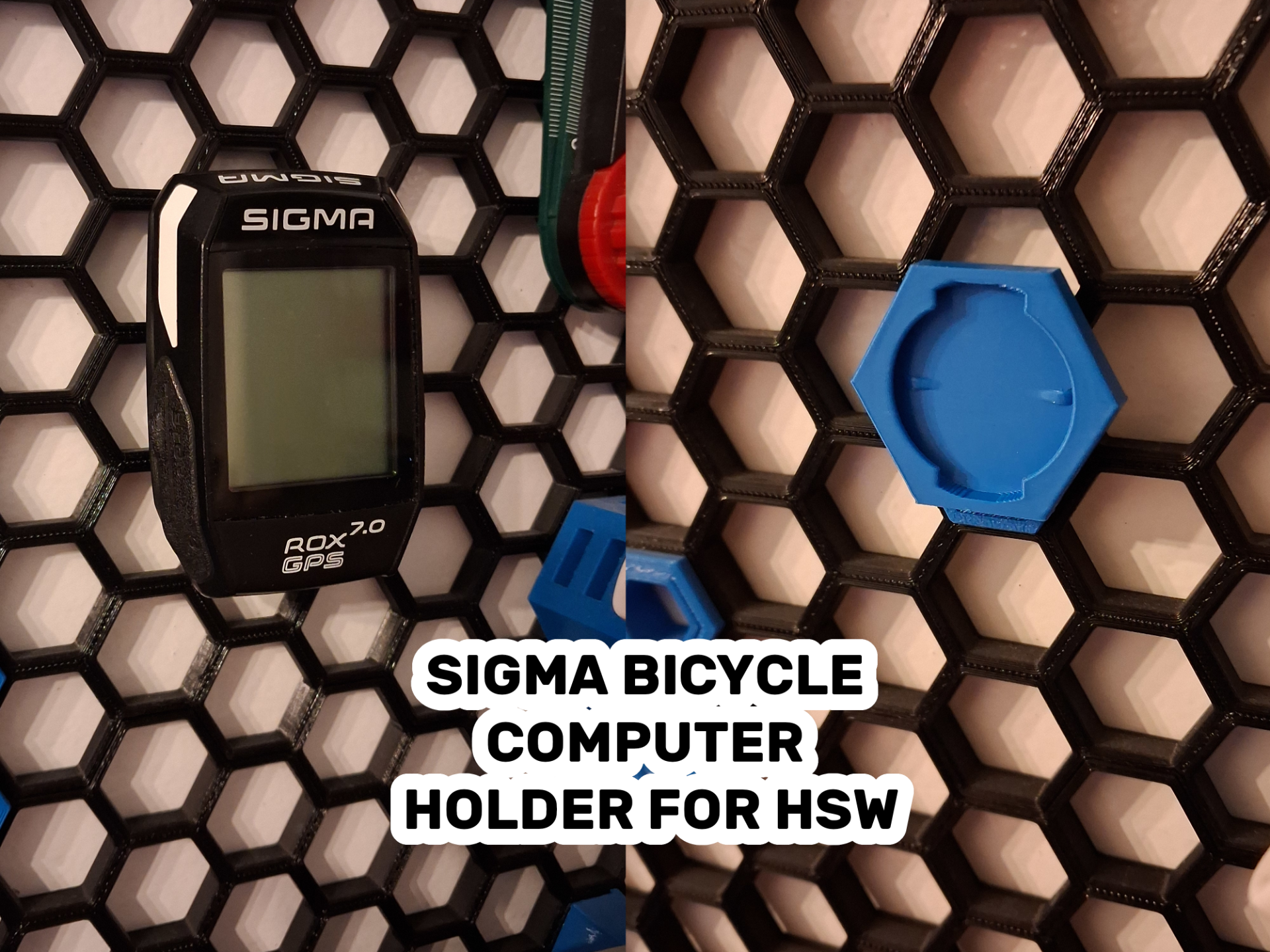 Sigma/Garmin bicycle computer holder for HSW