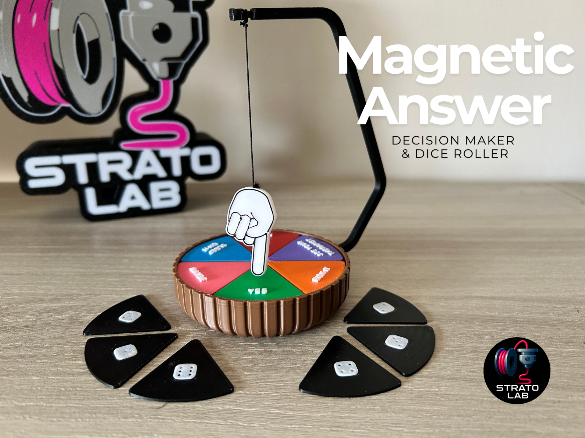Magnetic Answer – Decision Maker & Dice Roller