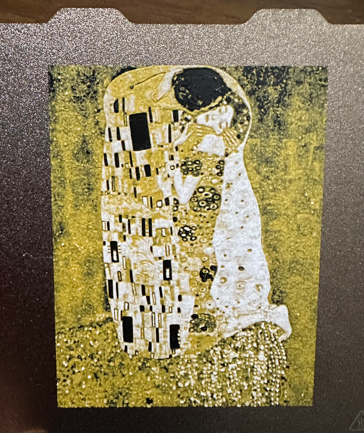 The Kiss - Gustav Klimt (hueforge)