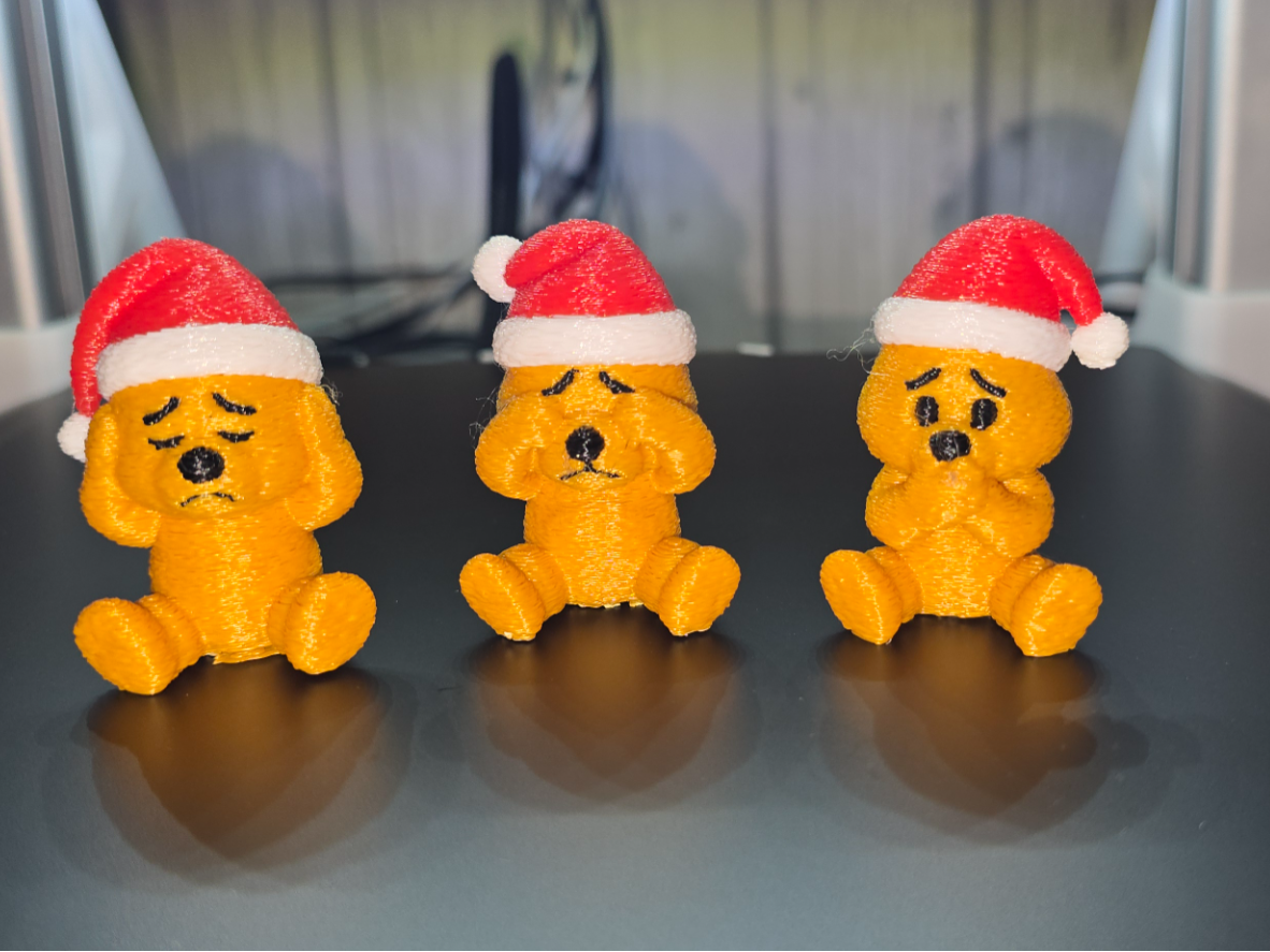 xmas see no hear no speak no evil teddy bears