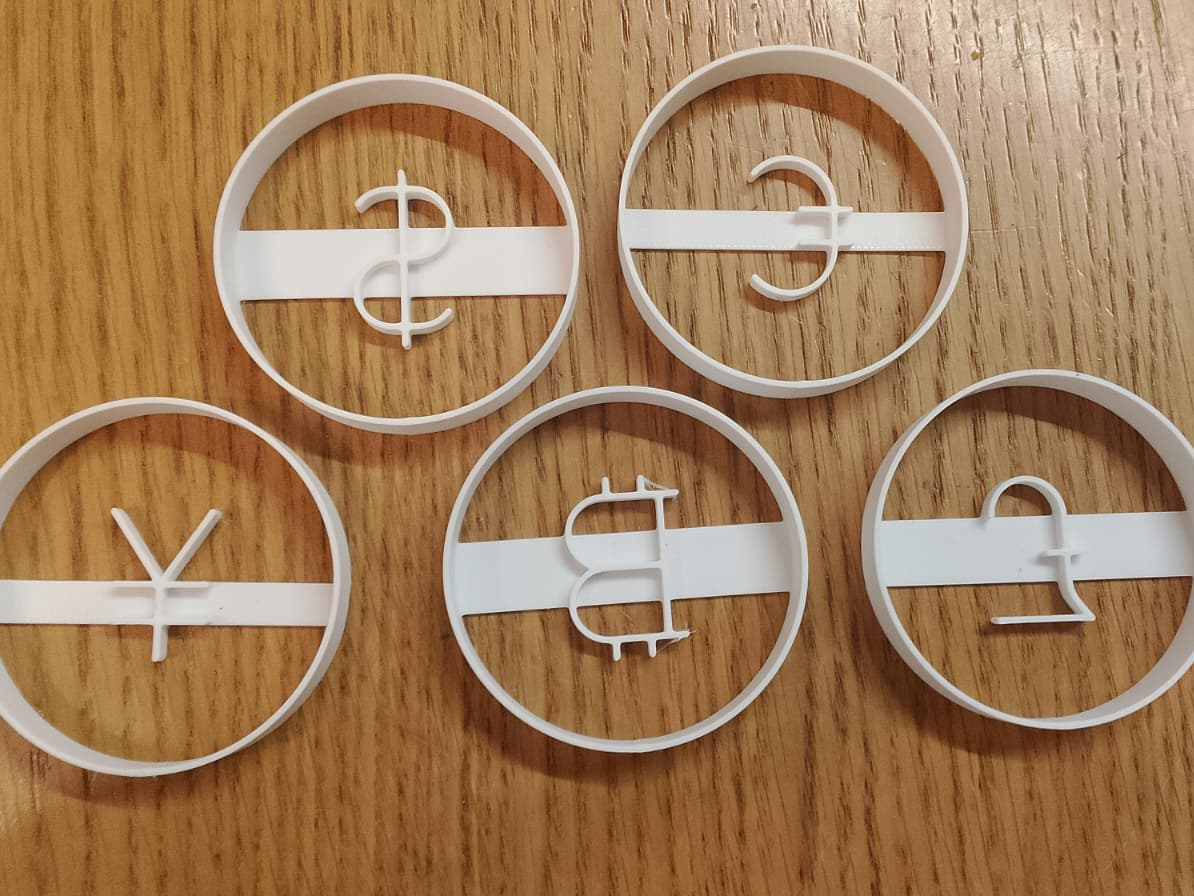 Currency cookie cutter