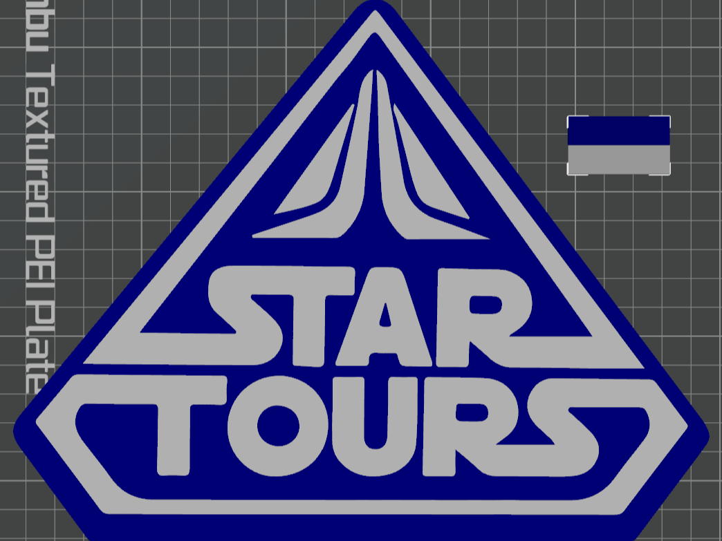 Star Tours Logo Wall Art