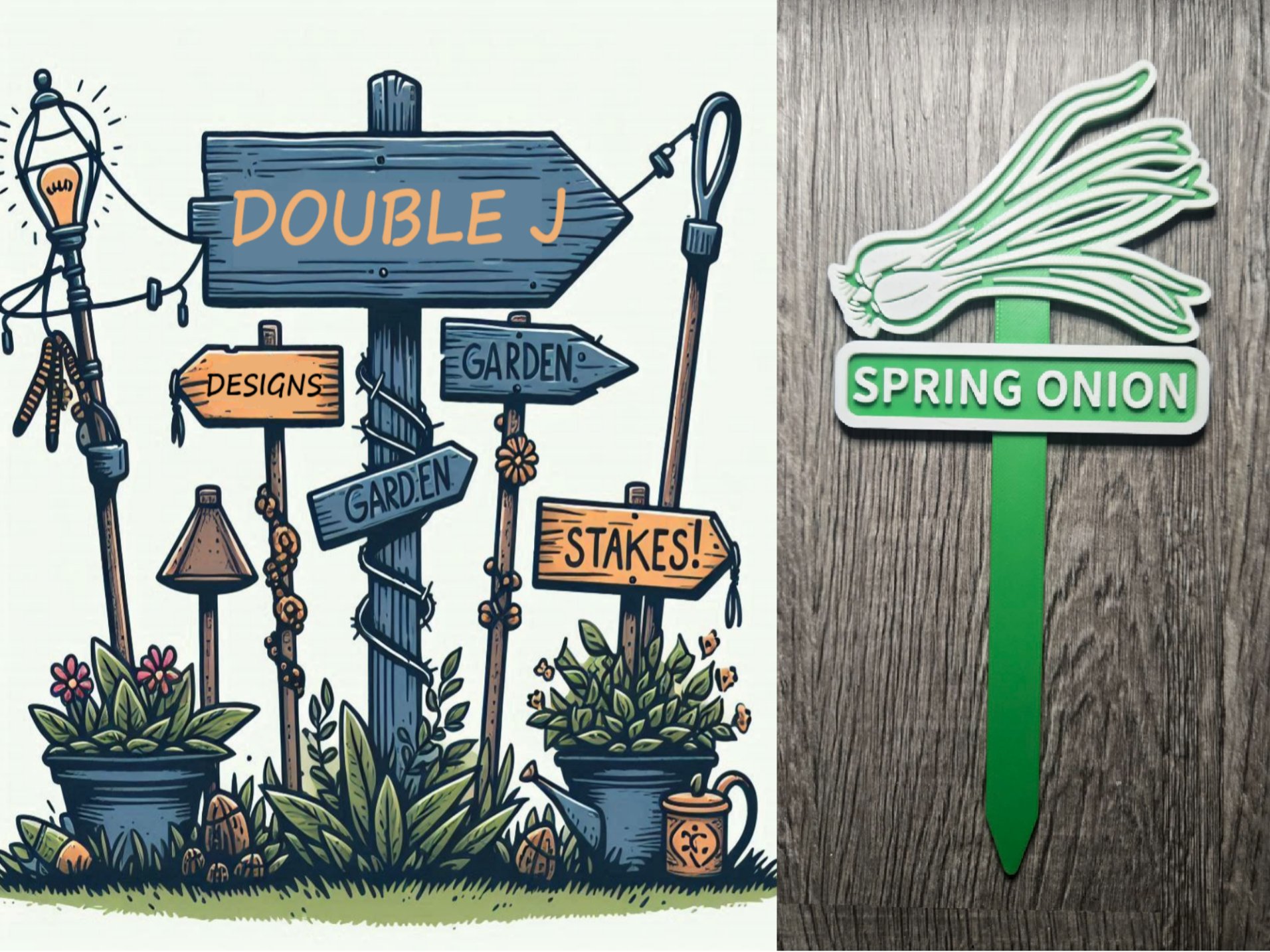 SPRING ONION - Garden Stake