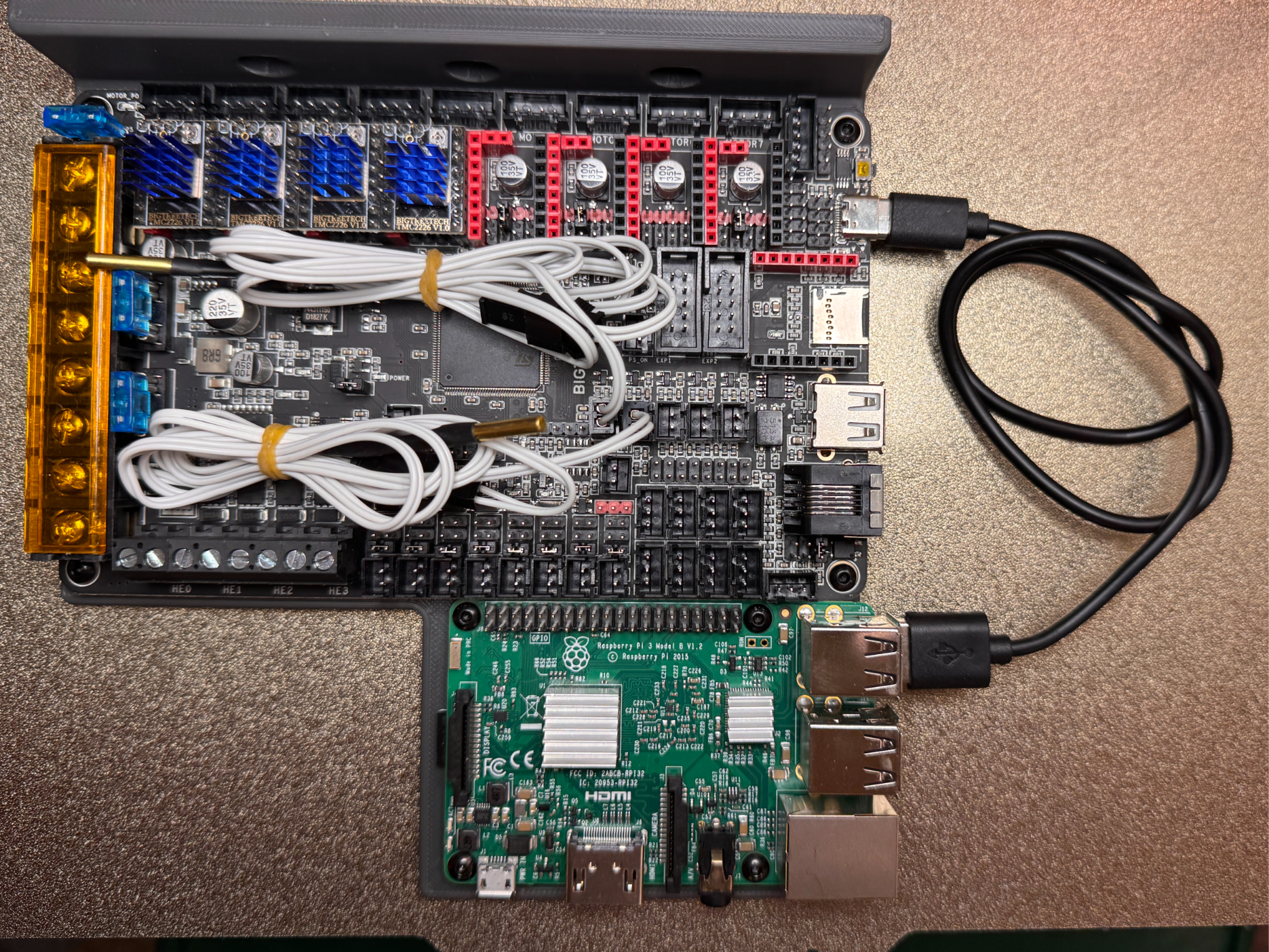 Voron Switchwire Raspberry Pi + BTT Octopus Mount