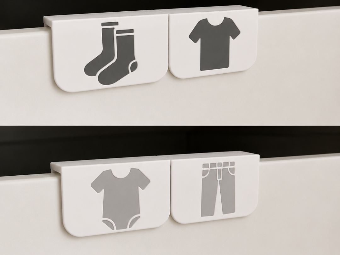 IKEA PAX KOMPLEMENT Drawer Signs – Clothing Icons