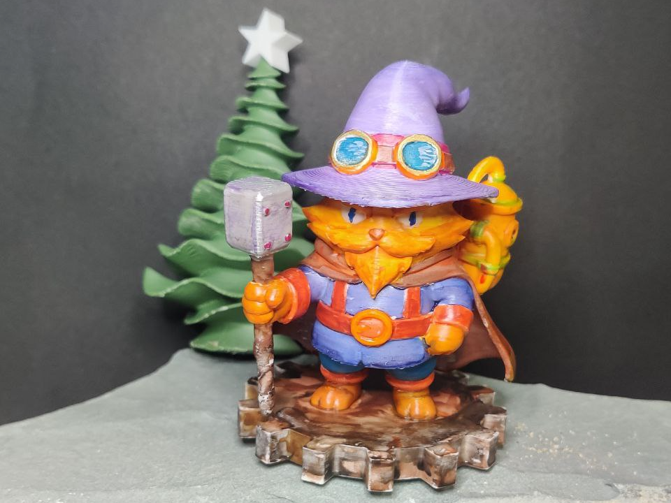 Gearbound Wizard Cat – Steampunk Spellcaster