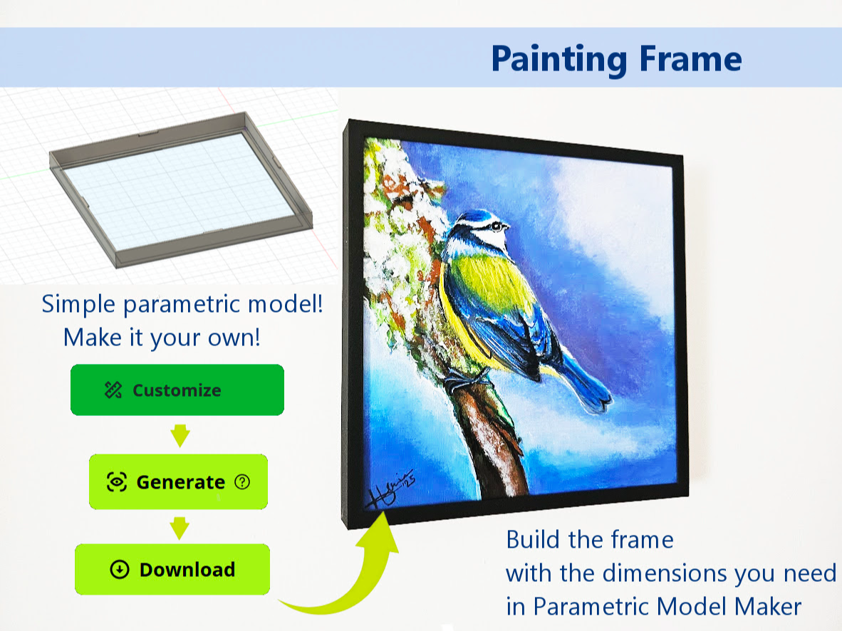 A frame for canvas paintings - make it your own