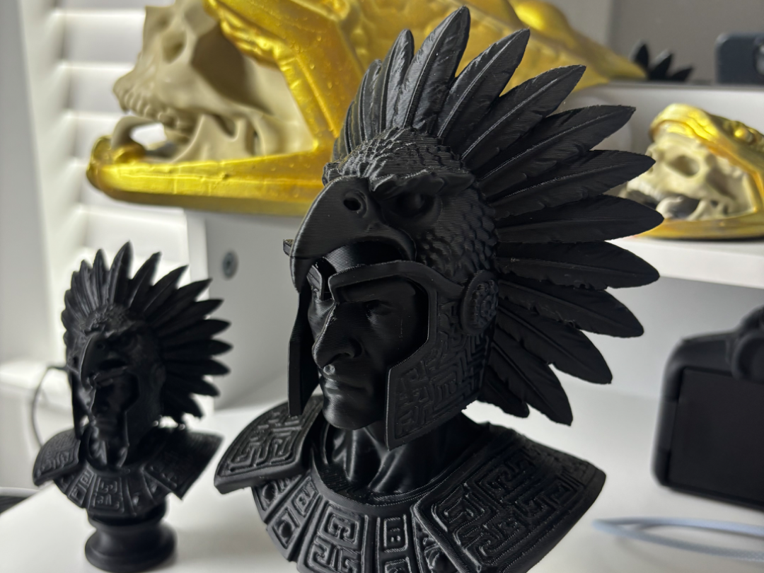 Aztec Eagle Warrior Bust – Cuāuhtli