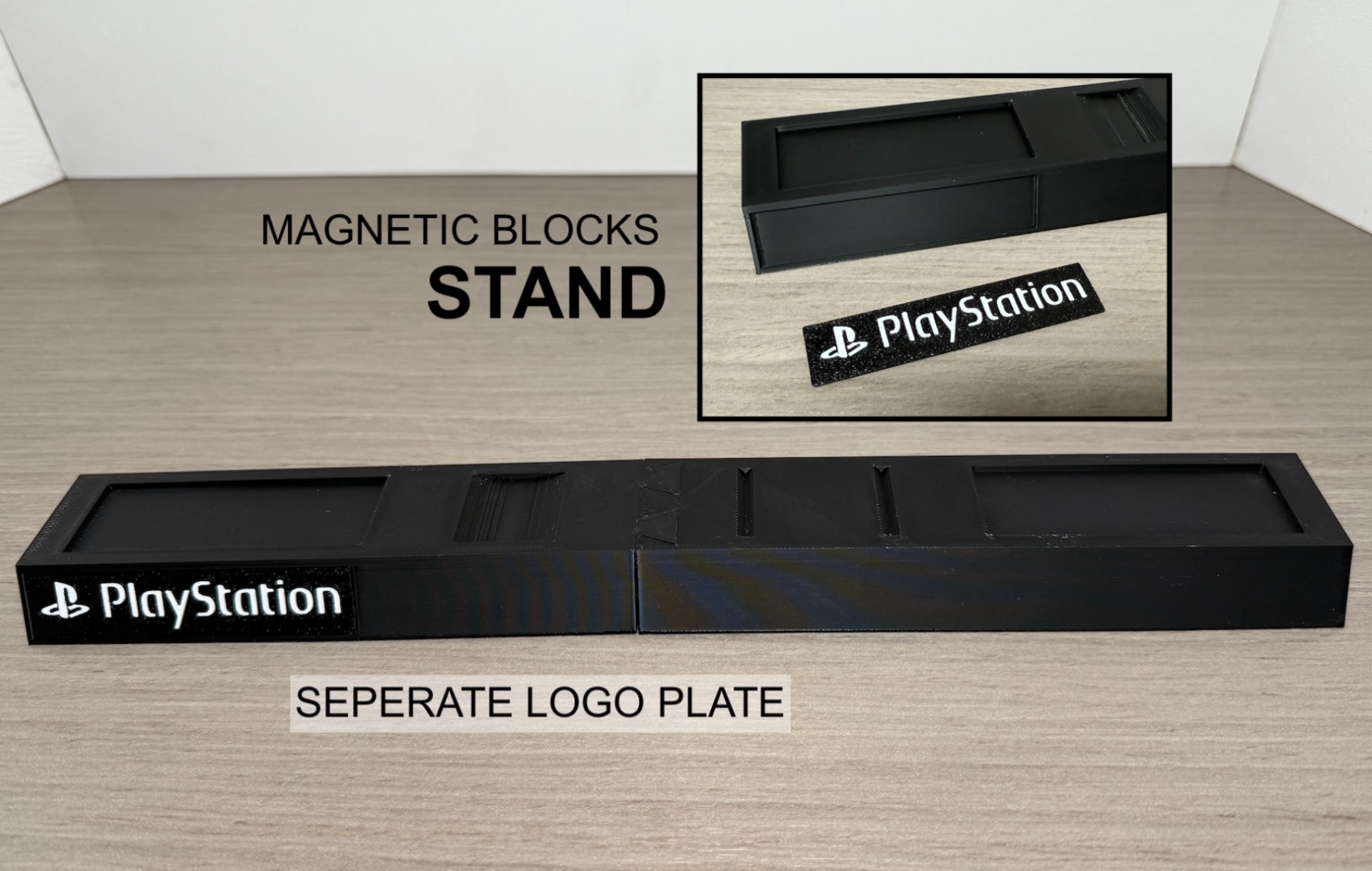 Playstation Magnetic Blocks Stand - Logo Plate