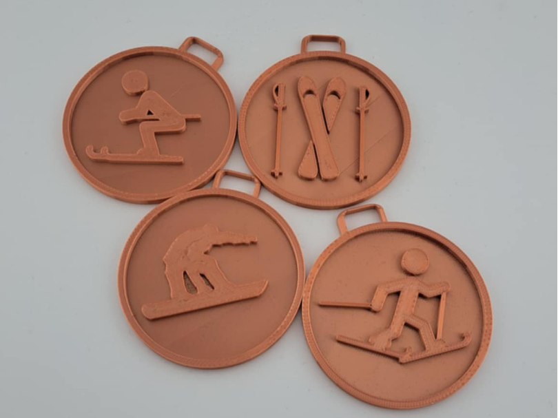 Winter sport medal sets - 4 sports