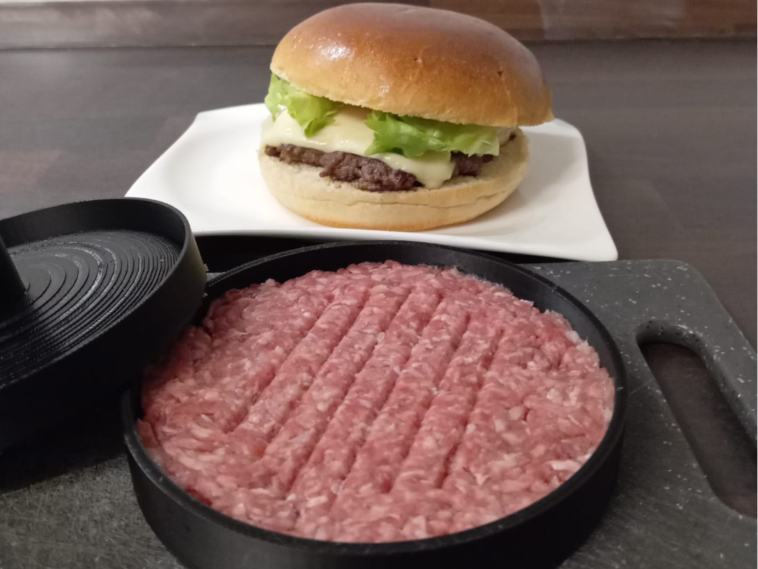 Burger Patty Press for BBQ - 3D Printable