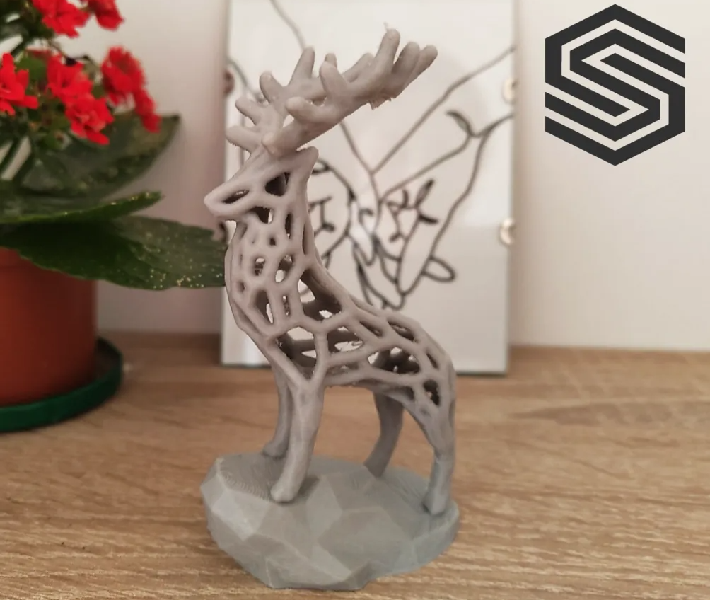 Voronoi Deer Sculpture