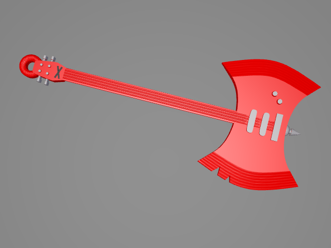 Marceline's Axe Bass Keychain