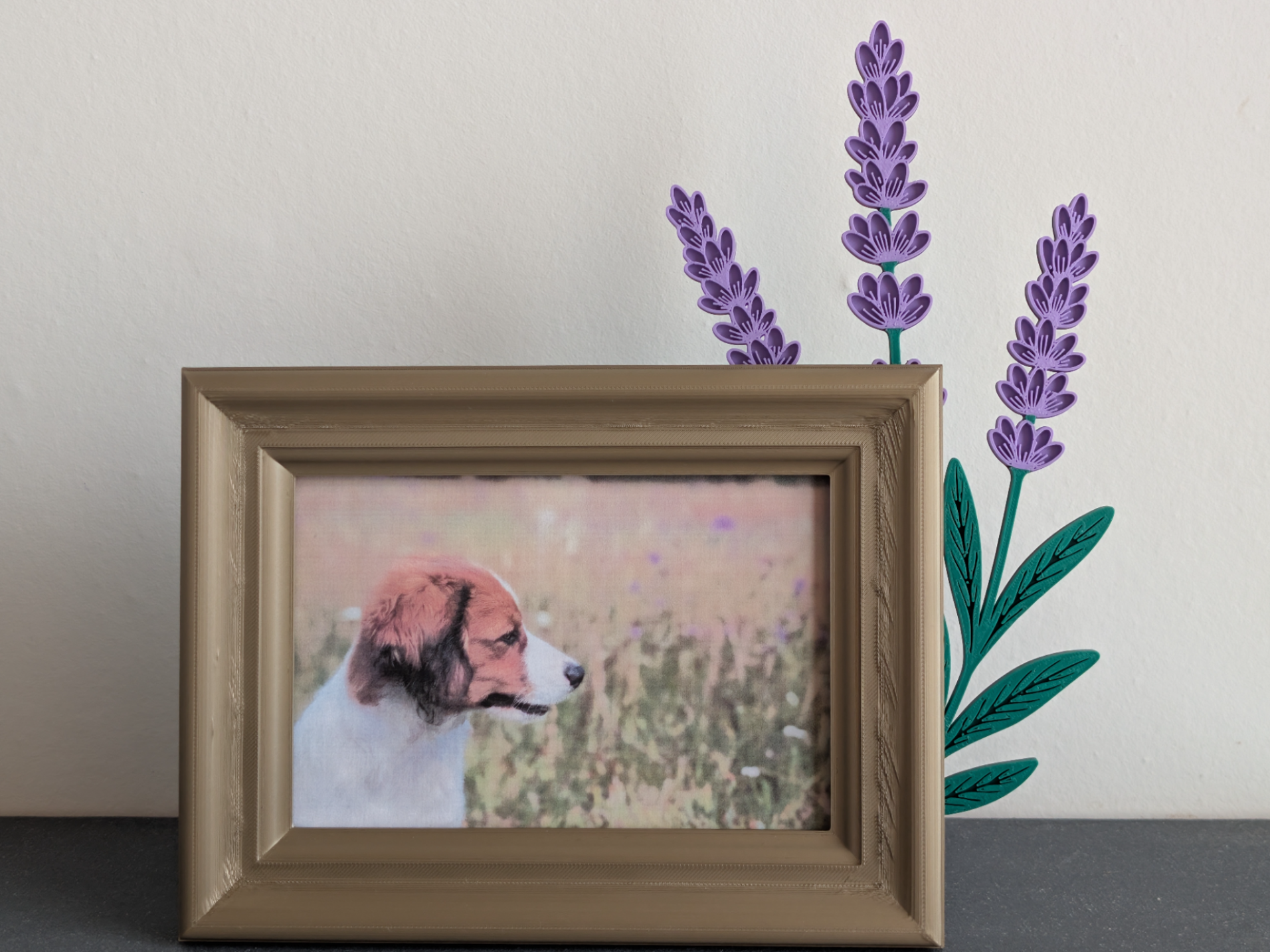 Picture frame with Lavender