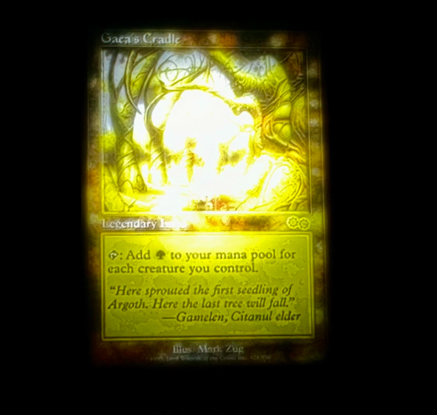 Gaes Cradle MAgic the gathering LED CMYK Card
