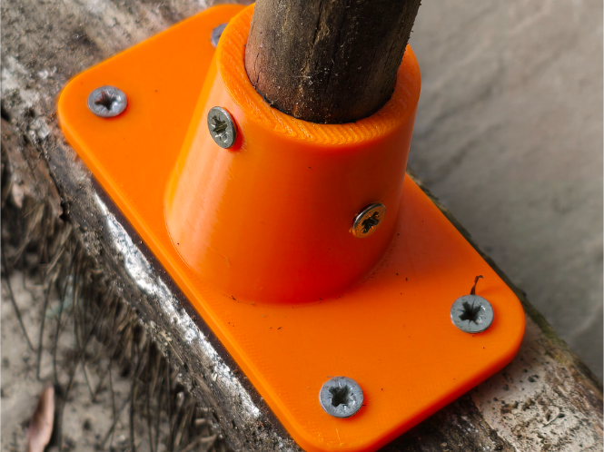 Broom Brush Handle Mount – 3D Printed Repair for