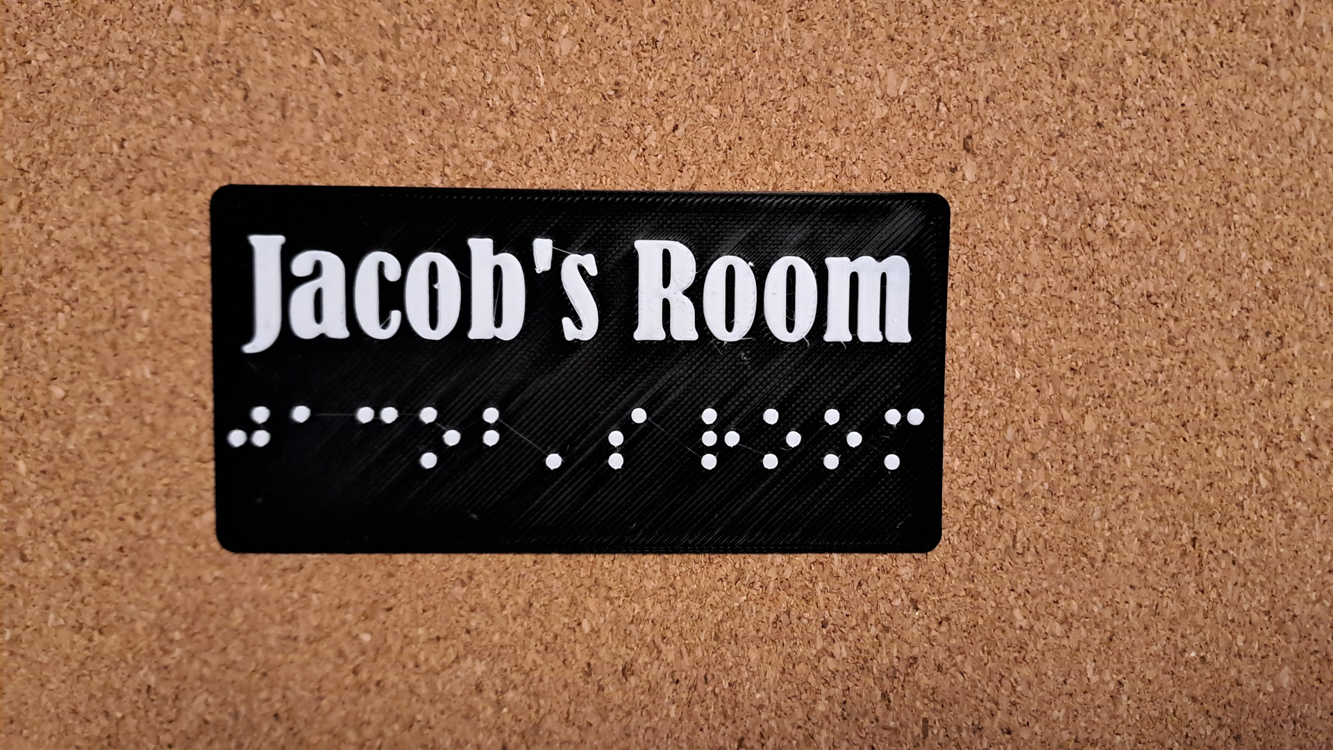 Braille Name - Jacob's Room