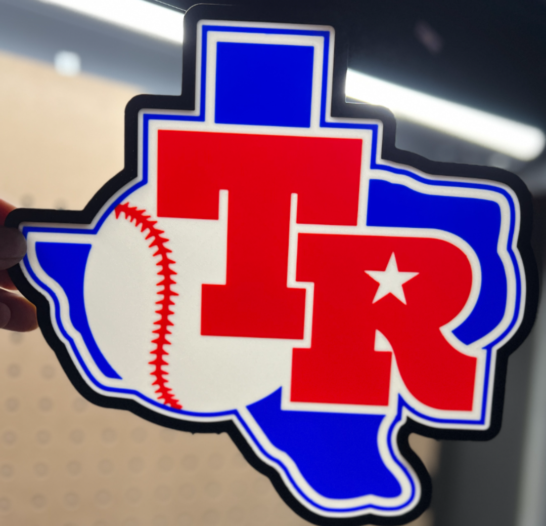 Texas Rangers 82-83 Logo Lightbox