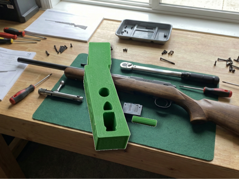 CZ magazine well insert spacer for CZ 455 457 512