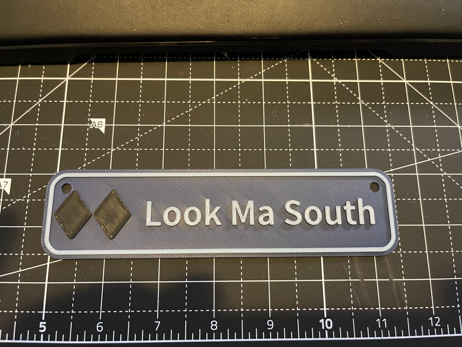 "Look Ma South" Vail run sign
