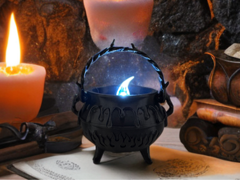 Witch's Brewing Cauldron Lantern