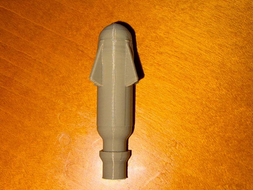 V2 Longer lighter 1/4" air fitting rocket