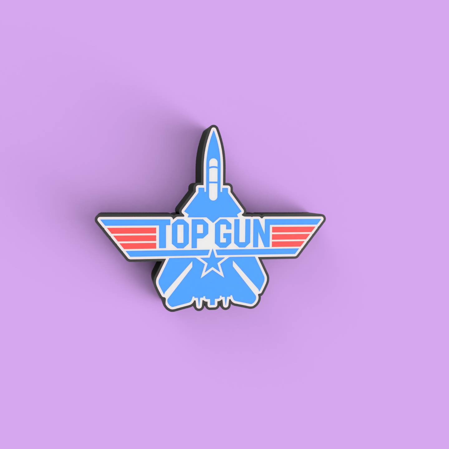 TOPGUN inspired LED lightbox.