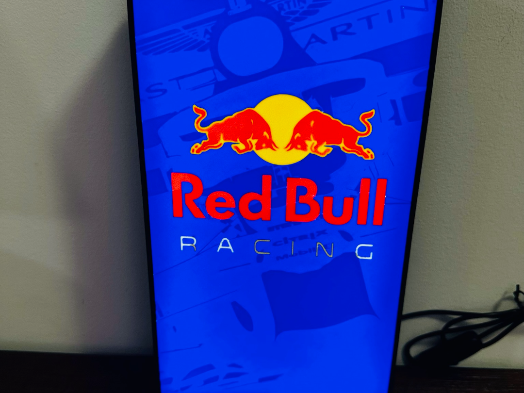 Red Bull Racing - Detailed F1 Logo Light up Sign