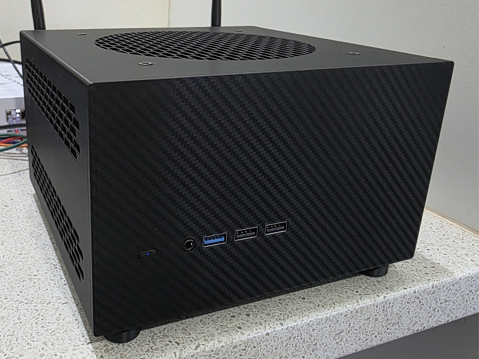 MS-01/MS-A2 Case, 2x 140mm Fans, 2 Slot GPU