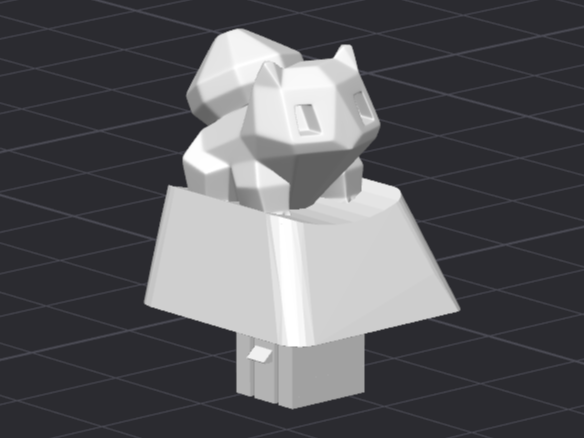 Membrane Keyboard Keycap Lowpoly Bulbasaur