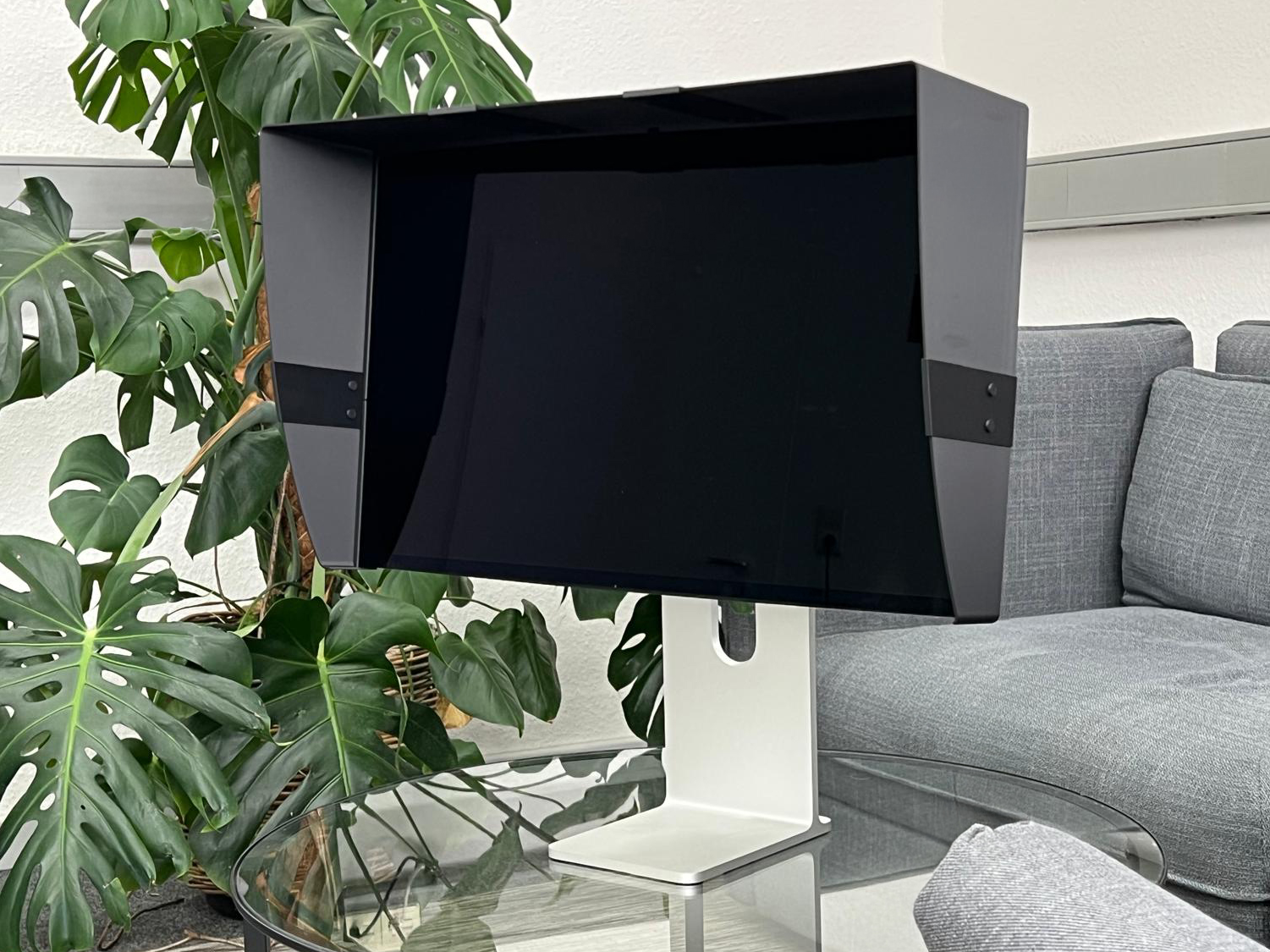 Anti-glare hood for Apple Studio Display