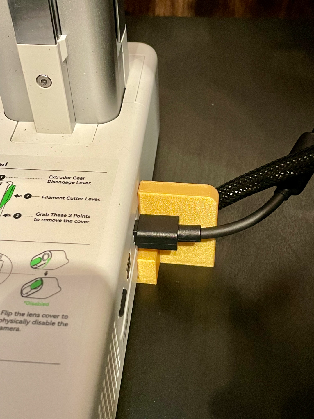 Bambulab A1 Mini Extruder cable separator/holder