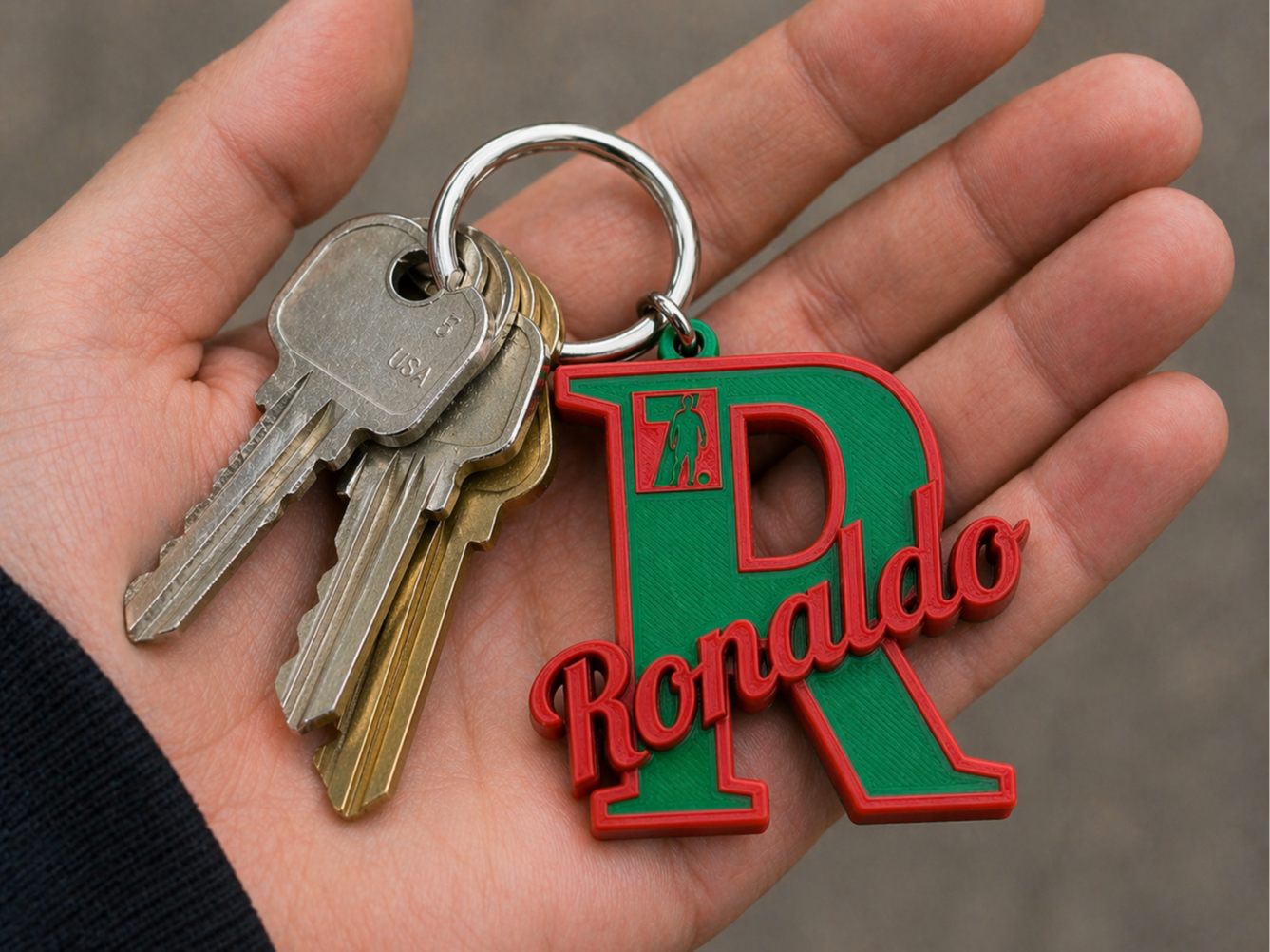 Ronaldo-Keychain – Stylish Football Fan Accessory