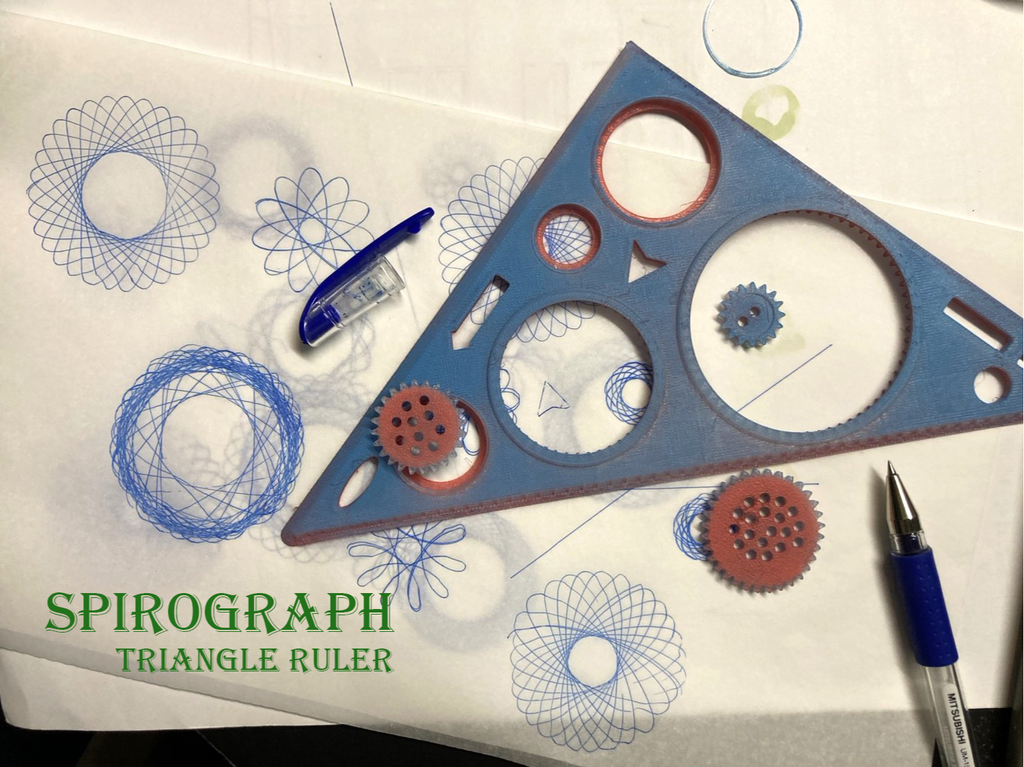 spirograph triangle ruler