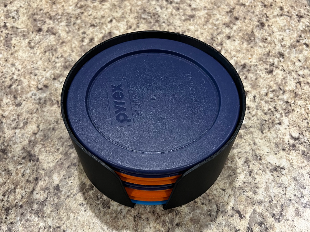 PYREX LID 1 & 2 CUP SINGLE STACKS REMIX